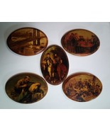 5 Civil War Wood Wall Plaques Wall Hangings Picture Art - $29.99