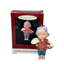 Hallmark Daisy Days Garden Elves Collection 1994 Christmas Keepsake Ornament - £5.96 GBP