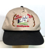 Trucker Hat  Mid America Stockyards Bristow, OK Canvas Snapback Horses New - £13.52 GBP