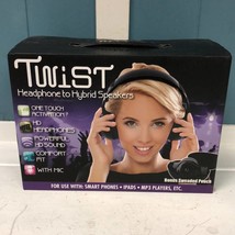 TWIST headphone to hybrid speakers Over Ear Headsets black headphones - $26.73