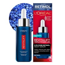 &#39;L&#39;Oreal Paris Revitalift Triple Power LZR Retinol Night Serum For Face, With 0. - £26.37 GBP