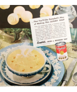1947 Campbell&#39;s Cream Of Mushroom Advertisement Canned Soup Food Vintage... - €25,76 EUR