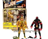 Year 2001 GI JOE Real American Hero vs Cobra Figure Set DUKE vs COBRA CO... - £44.22 GBP