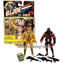 Year 2001 GI JOE Real American Hero vs Cobra Figure Set DUKE vs COBRA CO... - £43.95 GBP