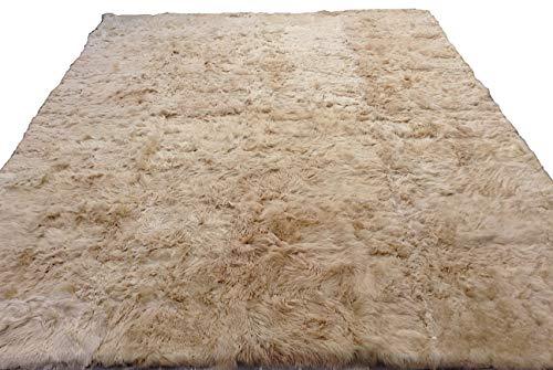 Alpakaandmore Light Brown Suri Alpaca Furry Carpet Fleece Fabric Covered (82.7 x - $666.27