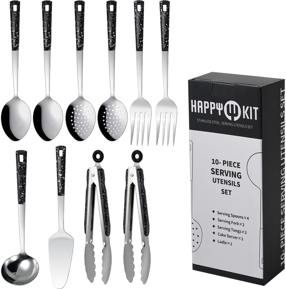 Stainless Steel Metal Serving Utensils - Set Of Serving, Cake Server - $35.96