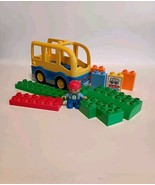 LEGO DUPLO SCHOOL BUS 14 PIECES INCOMPLETE SET - $20.81 CAD