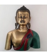 Tibetan Buddhist Stone Inlayed Shakyamuni Buddha Statue 9&quot; - Made in Nepal - $5,207.81 MXN
