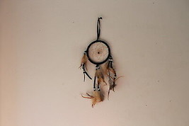 DREAMCATCHER FEATHERS BEADS INDIAN NATIVE AMERICAN BLACK COLOR (SMALL) - $8.06