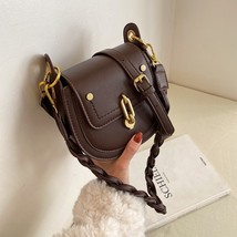 Designer Satchel Women Crossbody Shoulder Bag New Leather Saddle Bags Female Fla - £28.56 GBP