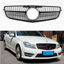 For Mercedes Benz C Class W204 Front Mesh Diamond Grill C200 C250 09_14 ... - £105.32 GBP