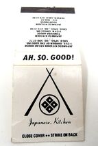Japanese Kitchen Restaurant Matchbook Cover Flat Folder Colorado Springs CO - $14.84
