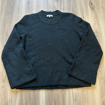 Madewell Spruce Green Crew Neck Sweater Size M Merino Wool Nylon Acrylic... - $29.69
