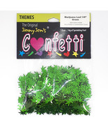 Confetti Marijuana Leaf 3/8&quot; Green - Retail Pack #9713 Free SHIPPING - £4.49 GBP