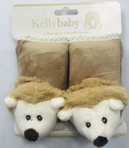 Kelly Baby 2 Pack Baby Seat Belt Covers Tiger Lion Cub Bear 3.5&quot; Soft Pl... - £11.94 GBP