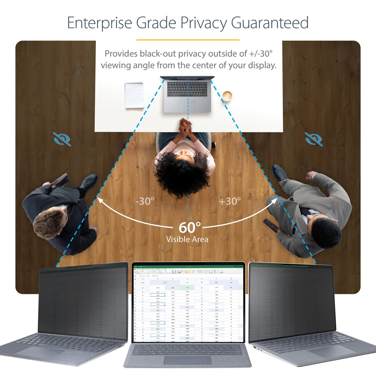 StarTech.com 13.5-inch Surface Laptop/Surface Book Privacy Screen, Anti-Glare Pr Item image 4