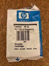 HP 22 Tri Color Ink Cartridge Sealed Open Box - $4.90