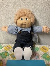 First Edition Vintage Cabbage Patch Kid Fuzzy Boy Blue Eyes DBL Hong Kong HM#2 - £185.86 GBP