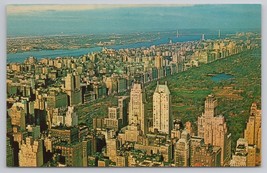 New York City And Central Park View From Empire State Building 1960s Postcard - £10.80 GBP