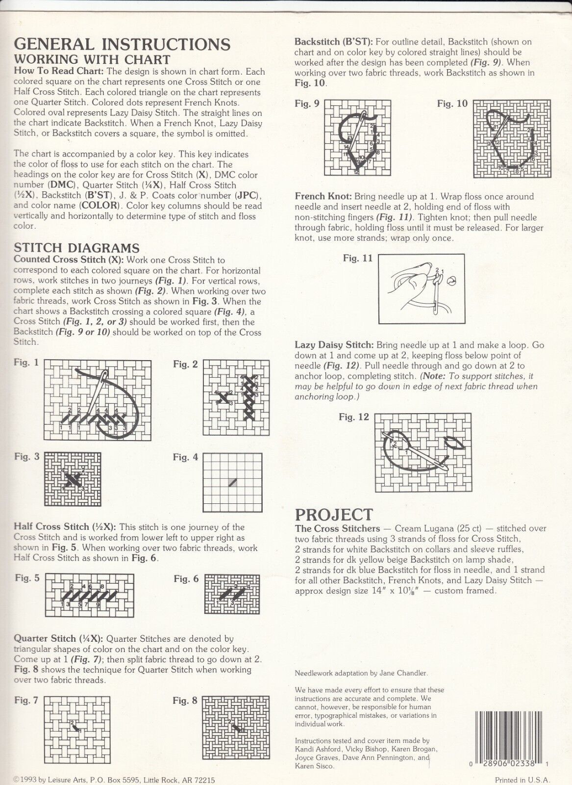 Primary image for Leisure Arts The Cross Stitchers Cross Stitch Pattern Leaflet 2338 Teddy Bear