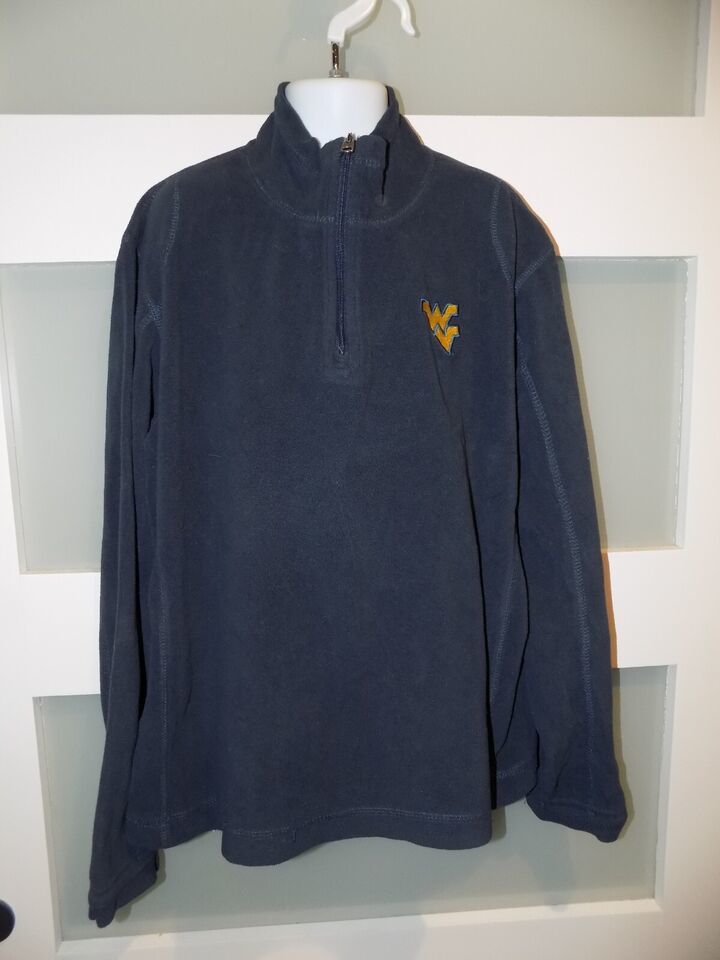 Primary image for Columbia Navy Blue WV Fleece Half Zip Jacket Pullover Size L Unisex KIDS EUC