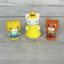 Lot of 3 Sanrio Hello Kitty Mini Figures Mama   Jody Dog   Tippy Miniatures - $10.99