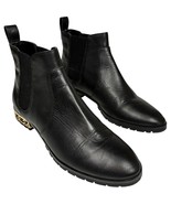 Karl Lagerfeld Paris womens Simone Chain-Trim Black Leather Chelsea Boot... - €32,16 EUR