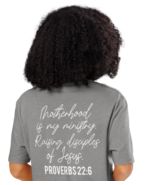 Unisex Organic Ribbed Neck T-Shirt –Motherhood is Kingdom Work Back Heat... - $75.17 CAD