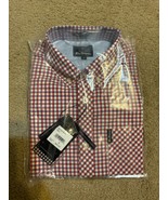 NWT Ben Sherman Men&#39;s Small Red Blue Gingham S/S Shirt Collared MSRP $69 - £17.40 GBP