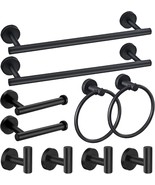 JUSTHERE 10 Pieces Matte Black Bathroom Hardware Set, Bathroom Accessories - $37.01 CAD