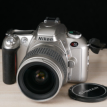 Nikon N55 35MM SLR Film Camera Kit W AF 28-80MM Lens Silver *TESTED* - £39.40 GBP