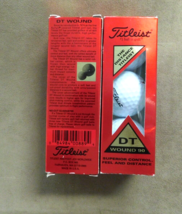 Titleist DT Wound 90  Golf Balls  2 sleeves of 3 each with Industrial Fi... - $9.90