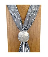 Western Silver Tone Round Buffalo Wild Rag Scarf Slide - €18,71 EUR Western Silver Tone Round Buffalo Wild Rag Scarf Slide - €18,71 EUR