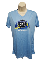 2016 NYRR New York Road Runners United Airlines NYC Half Womens L Blue Jersey - £14.24 GBP