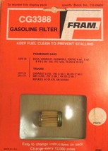 Fram Fuel Filter CG3388 Fits 1976-1978 Buick Chevrolet Oldsmobile Pontiac - £11.40 GBP