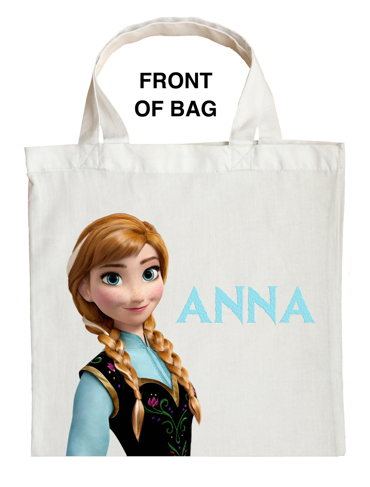 Anna Trick or Treat Bag, Personalized Anna Halloween Bag, Custom Anna Loot bag