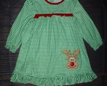 NEW Boutique Christmas Reindeer Girls Pajamas Nightgown - $11.04