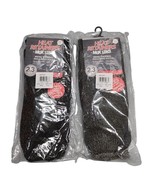 2 Pair Mukluks Thermal Socks Mens Size 10-13 Plain Solid Mid Calf Full Toe - $25.34