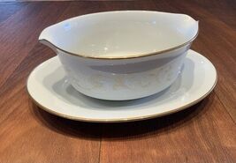 Noritake JAPAN 6610 ‘Duetto’ China *NEVER USED* Gravy Bowl With Plate 8x3” - $48.20 CAD