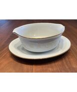 Noritake JAPAN 6610 ‘Duetto’ China *NEVER USED* Gravy Bowl With Plate 8x3” - $48.20 CAD