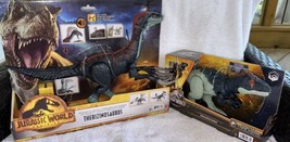 Jurassic World Dominon Sound Slashin&#39; Therizinosaurus &amp; Eocarcharia Action Figrs - £47.16 GBP