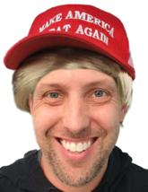 Trump MAGA Hat with Trump Wig - £14.69 GBP