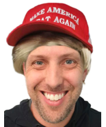 Trump MAGA Hat with Trump Wig - $353.77 MXN