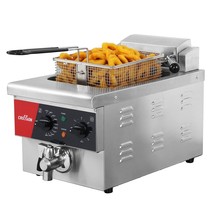 6L Electric Countertop Deep Fryer Extra Large With Drain,Timer,Basket An... - $554.99