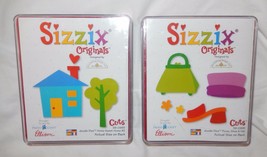 NEW Sizzix Originals Dies Set Of Two Purse Shoe Hat And Home Sweet Home #2 - $24.97
