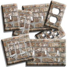 RUSTIC WEATHERED OLD AGED KEYSTONE BRICK STYLE LIGHT SWITCH OUTLET WALL ... - $16.73+