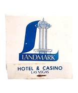 Landmark Hotel And Casino Vintage Matchbook Downtown Las Vegas Unstruck ... - $27.32 CAD