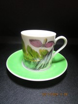 Mottahedeh exotic plant cup and saucer original [60k] - £42.71 GBP