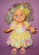 Vintage Baby Face Doll Galoob #4 So Loving Laura Custom w/ BLUE EYES Wig Fashion - $200.00