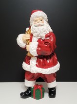 NEW Pottery Barn Handcrafted Santa Claus Figurine 6.25&quot; w x 7&quot; d x 13&quot; h - £95.89 GBP
